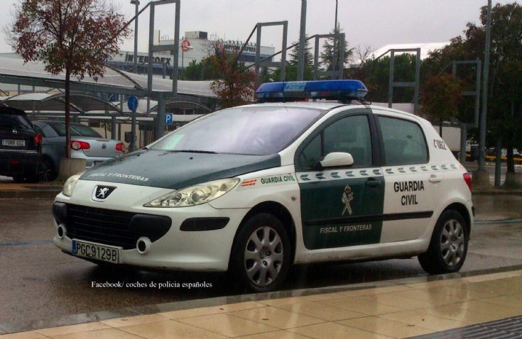 Guardia Civil, Fiscal y Fronteras. Peugeot 307 